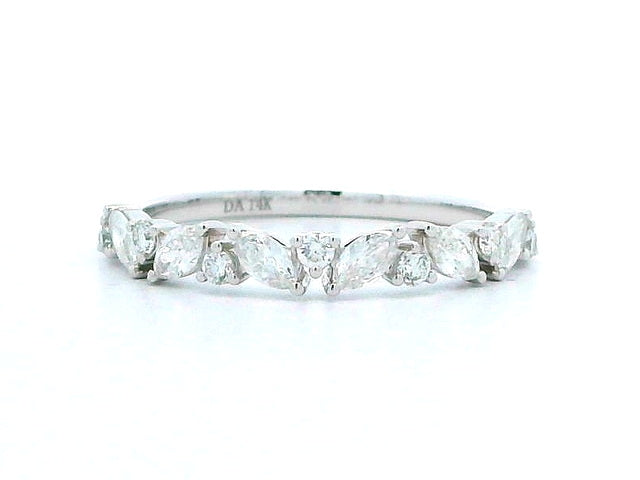 Marquise & Round Diamond Band