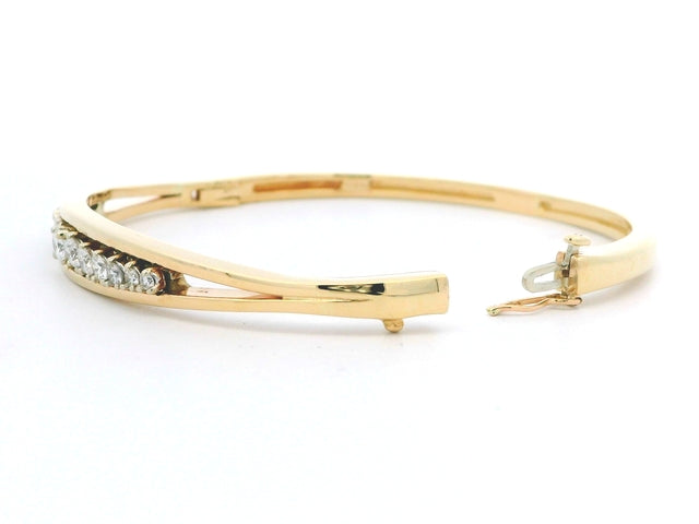 14KT Diamond Bangle Bracelet