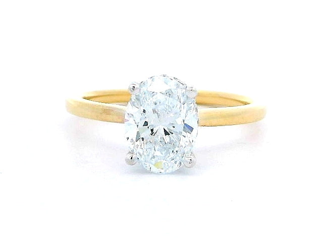 1.50 ct Oval LAB Grown Engagement Ring