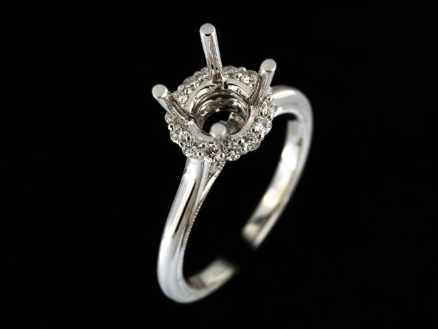 18KT Halo Engagement Mount