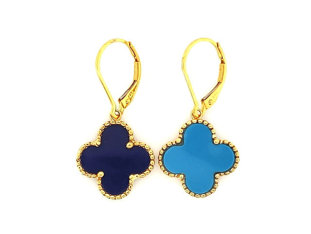 Turquoise & Lapiz Earrings