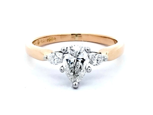 0.55 ctw Pear Engagement Ring