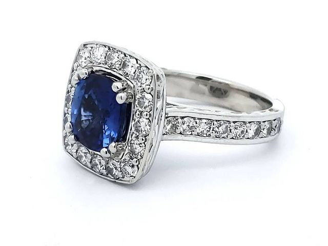 14KT Sapphire & Diamond ring