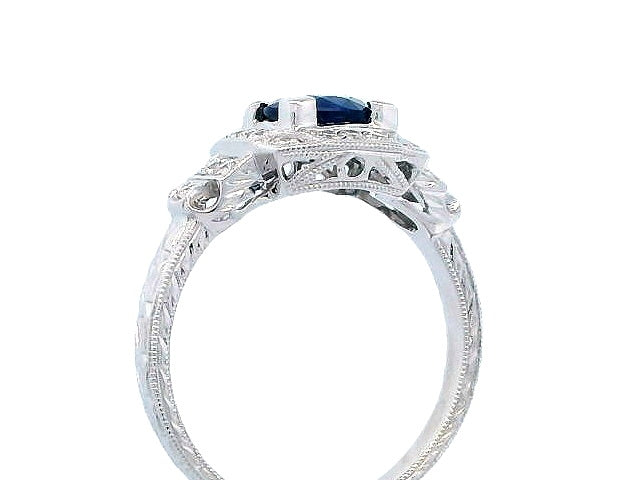18KT Sapphire & Diamond Ring