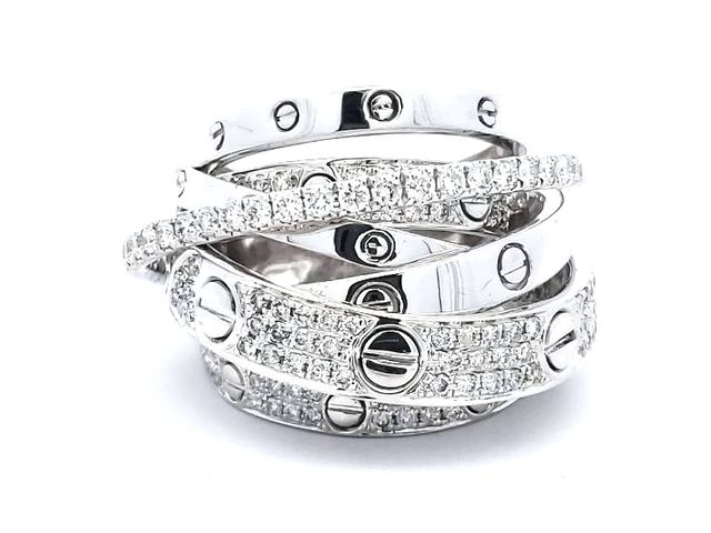 14KT Fancy Cross Over Ring