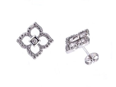 Silver Cubic Earrings