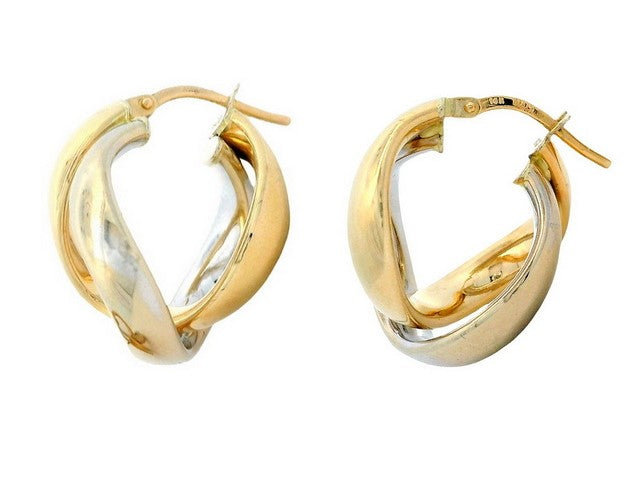 14KT Two Tone Earrings