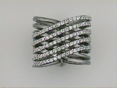 Silver Ring With Black Rhodium