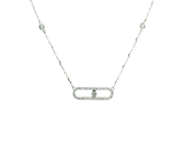 14KT Oval Pendant Necklace