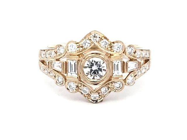 14KT Art Deco Inspired Ring