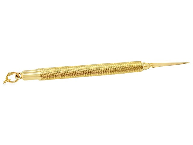 14kt Yellow Gold Retractable Toothpick