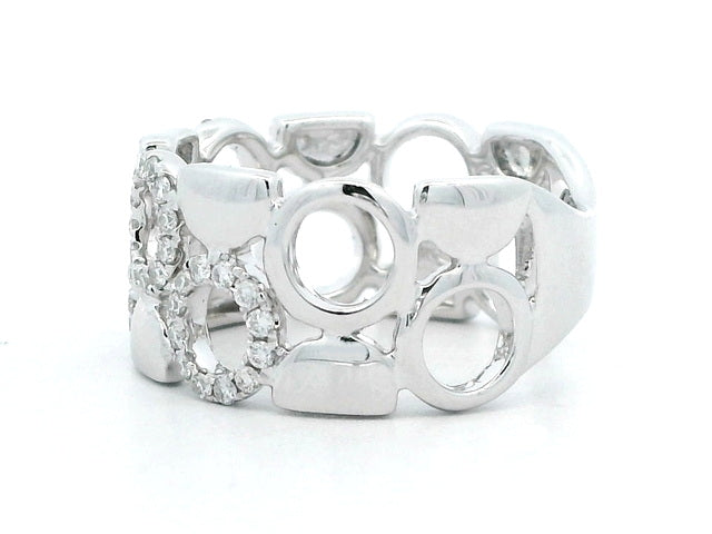 18KT Diamond Circles Band