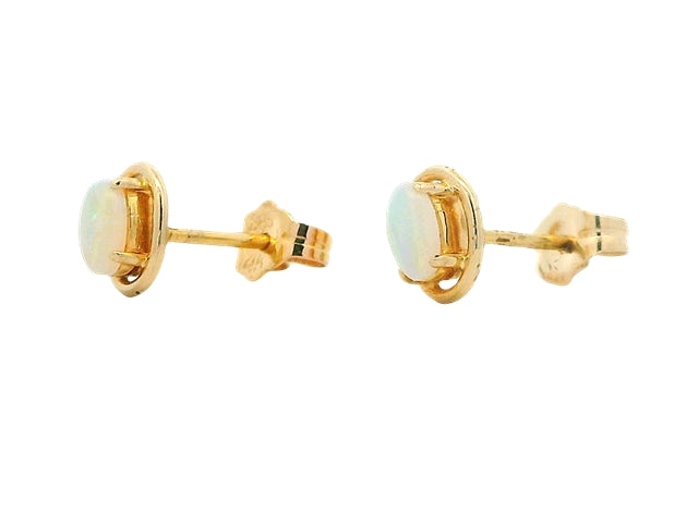 18KT Opal Earrings