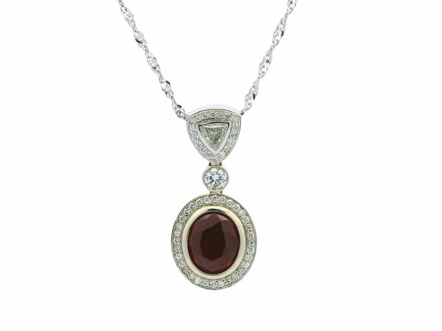 5.50 ct Ruby Necklace