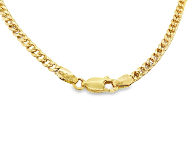 10KT Miami Cuban Chain that is 21 inches Long