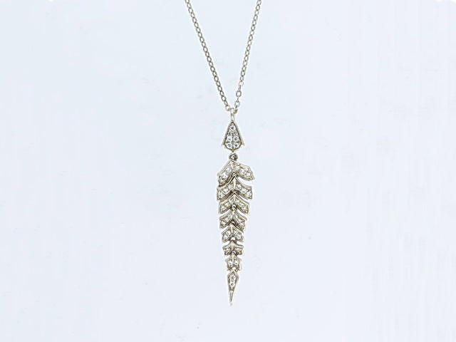 Silver Fish Bone Necklace
