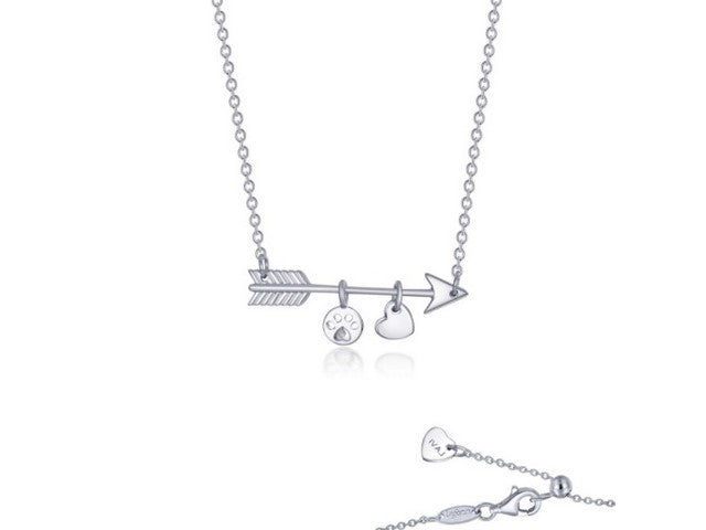 Paw Print Love Necklace