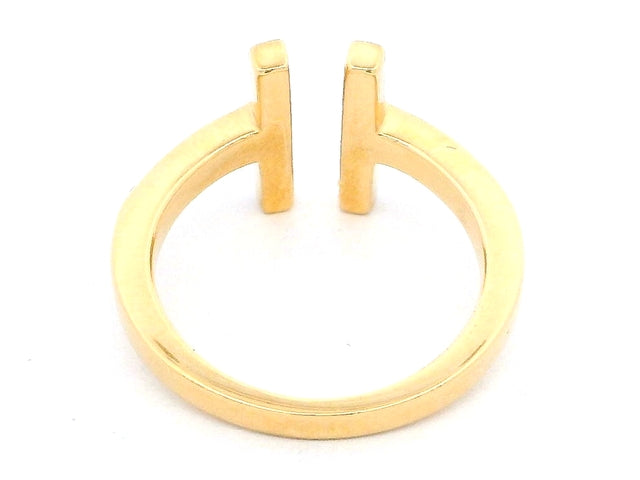 18KT "T" Ring with Diamonds