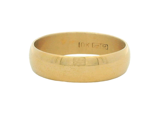 10 k yellow gold band