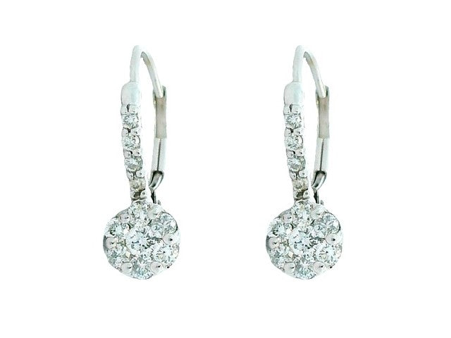 0.70 cts Diamond French Back Earrings