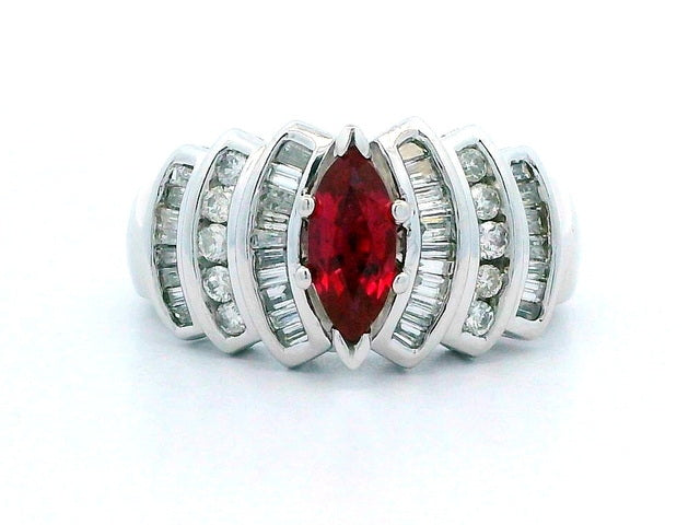 14KT Ruby & Diamond Ring