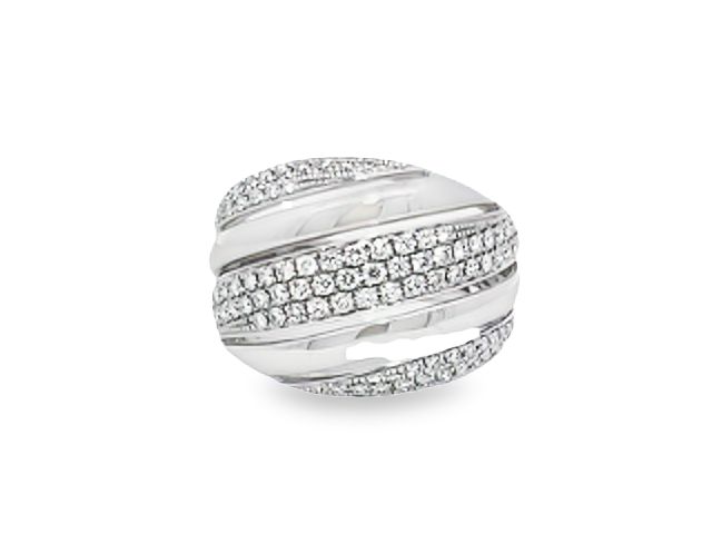Fancy Pavee Diamond Ring