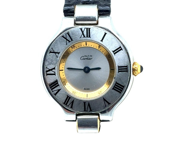 Cartier Must de Cartier 21 Ref. 1340 quartz wristwatch