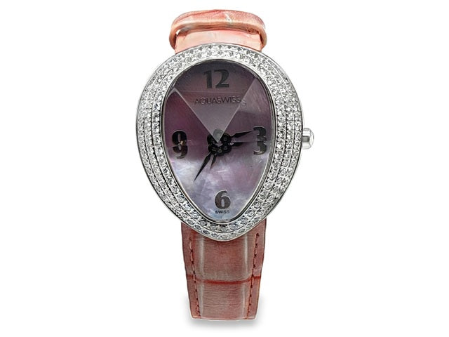 Aquaswiss TL0020 Ladies’ Diamond Bezel Pink Dial Watch