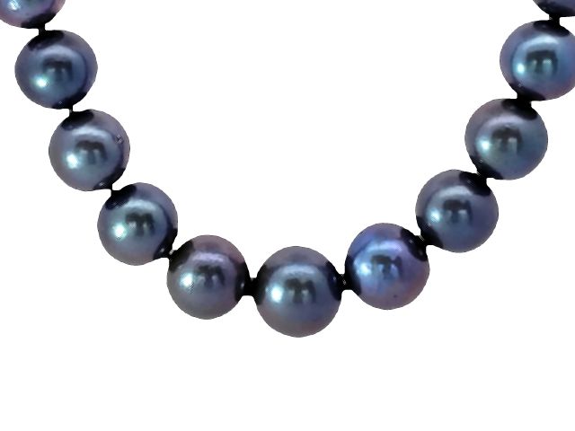 Large Black Pearl Necklace