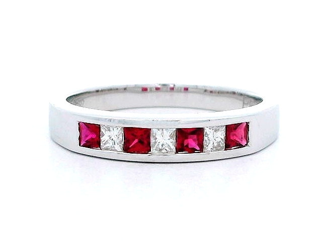 18KT Ruby and Diamond Band