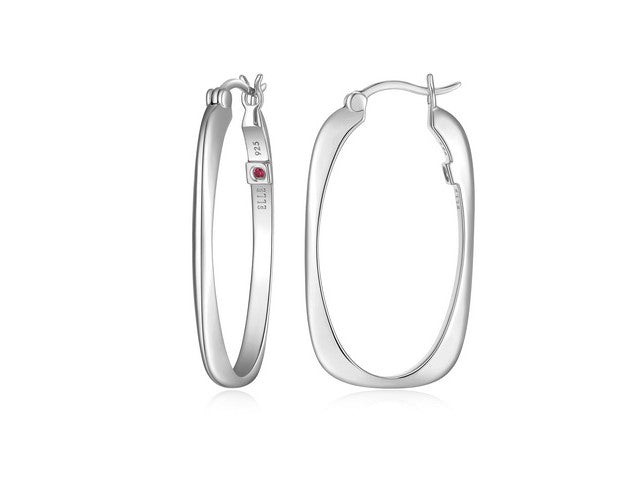 ELLE Allure Cushion Hoop Earrings