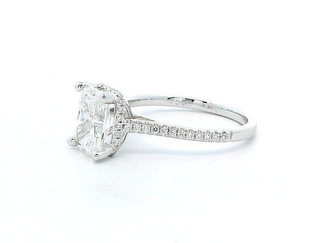Lab Grown 1.84 ct Radiant Cut Engagement Ring