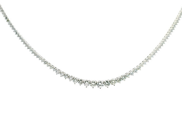 8.58 Tapered Diamond Necklace