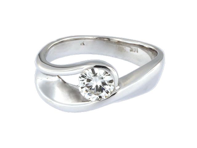 14 KT Contemporary Engagement Ring