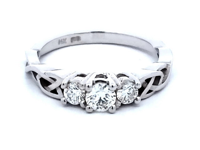 0.45 ctw Celtic Engagement Ring