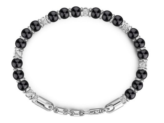 Zancan Onyx & Silver Bracelet