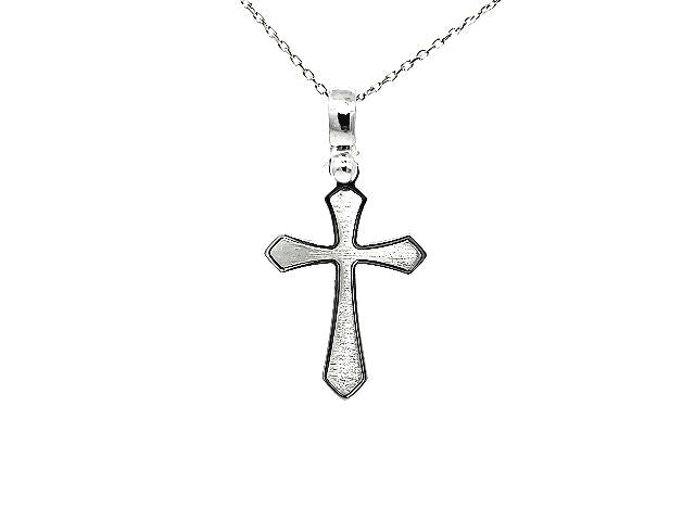 10KT Textured Cross