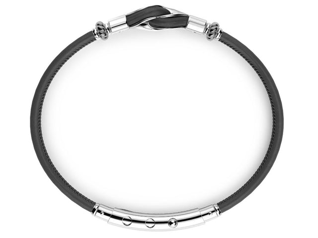 Black Leather Zancan Bracelet