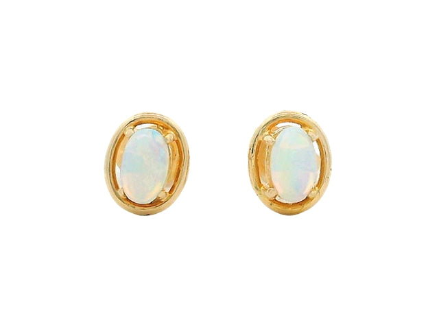18KT Opal Earrings