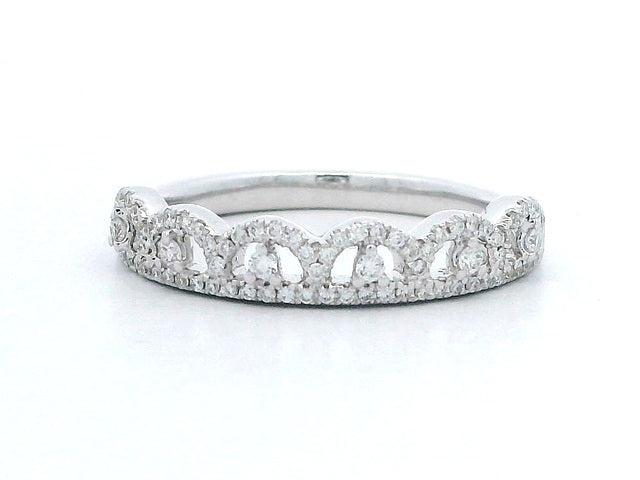 Tiara Style Ring with Diamonds