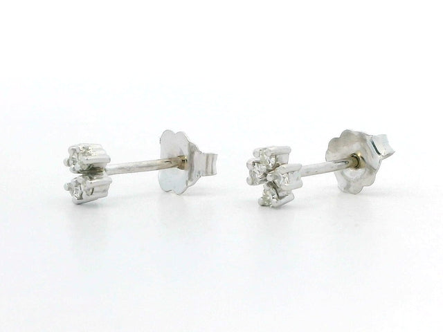 14KT Diamond Clover Earrings