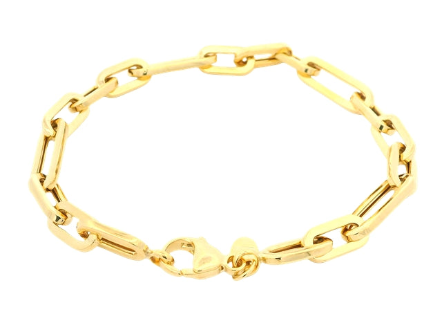 10KT Paperclip Bracelet