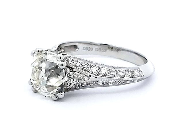 3.00 ct Old Mine Cut Diamond Ring