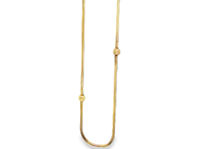 10KT Rope Station Chain