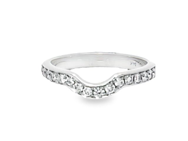 14KT  Fitted Diamond Band