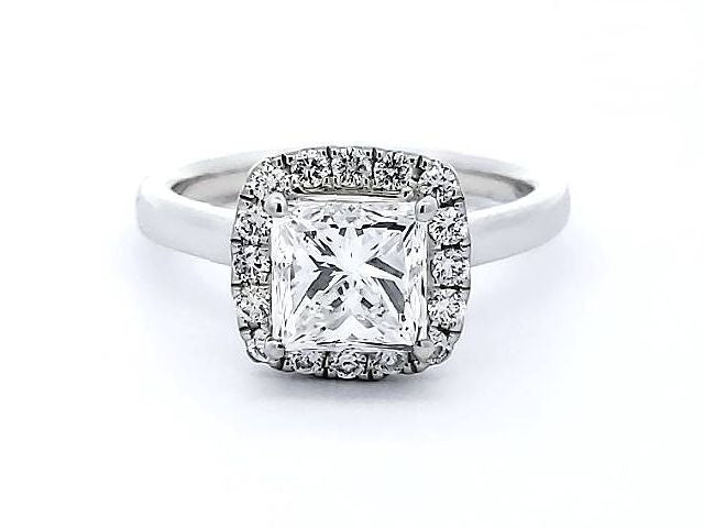 2.01 ct Princess Cut Diamond Engagement Ring