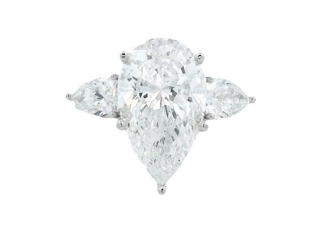 Lab Diamond Pear Ring