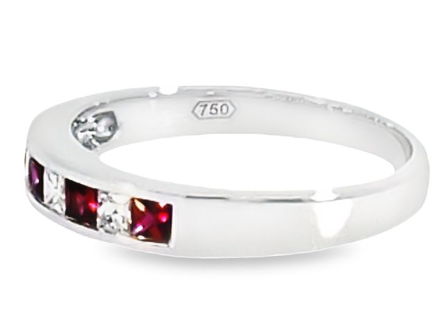 18KT Ruby and Diamond Band