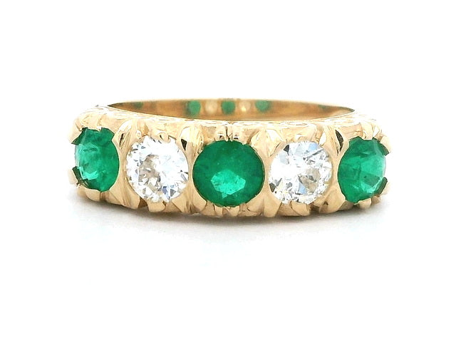 Emerald & Diamond Ring