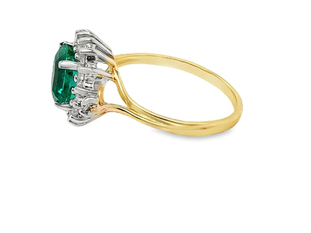 Emerald & Diamond Ring